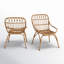 Ensemble de 2 chaises d'extérieur en osier Lesa-725179497