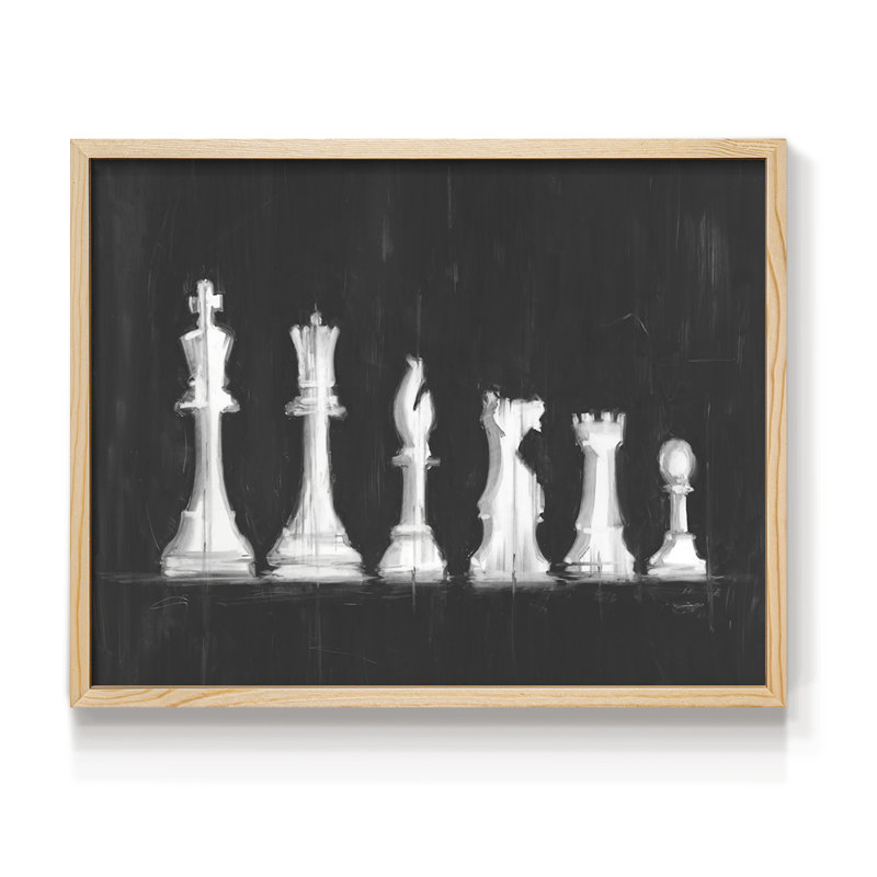 Starting Line Up II -Framed Print - Restickable, 8" H x 10" W, Natural