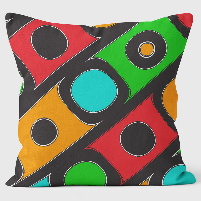 Traffic Lights Abstract Cushion