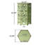 Table d'appoint en fer avec découpe, craquelure - P 14,05 po x l 14,05 po x H 22,04 po, meuble de patio-617458342