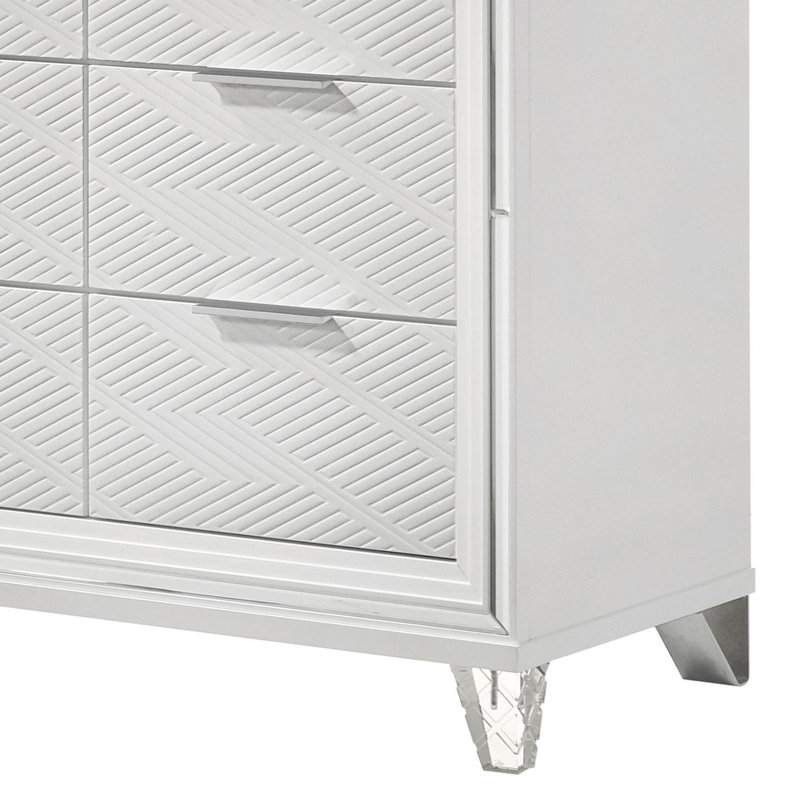 Commode 9 tiroirs blanche