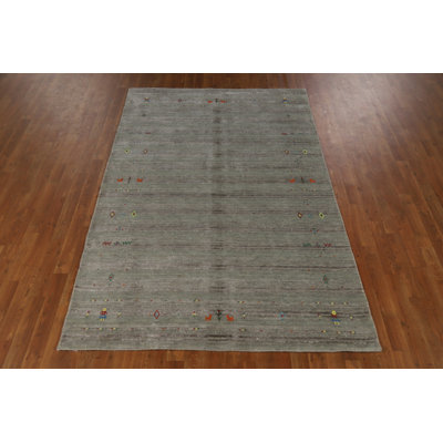 Tapis indien fait à la main de style Gabbeh 5 x 8