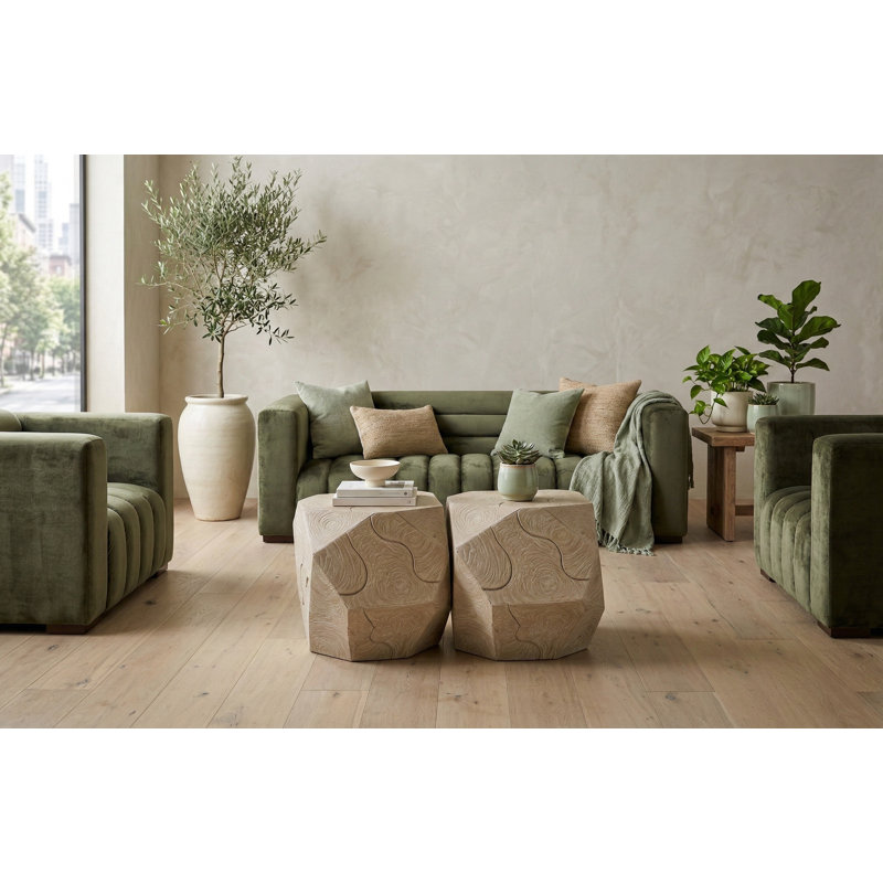 Prism Coffee Table, Oat Finish