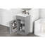 18" Bathroom Vanity With Sink, Vanity Cabinet With Door Shelf And Adjustable Shelf, Grey-702418296
