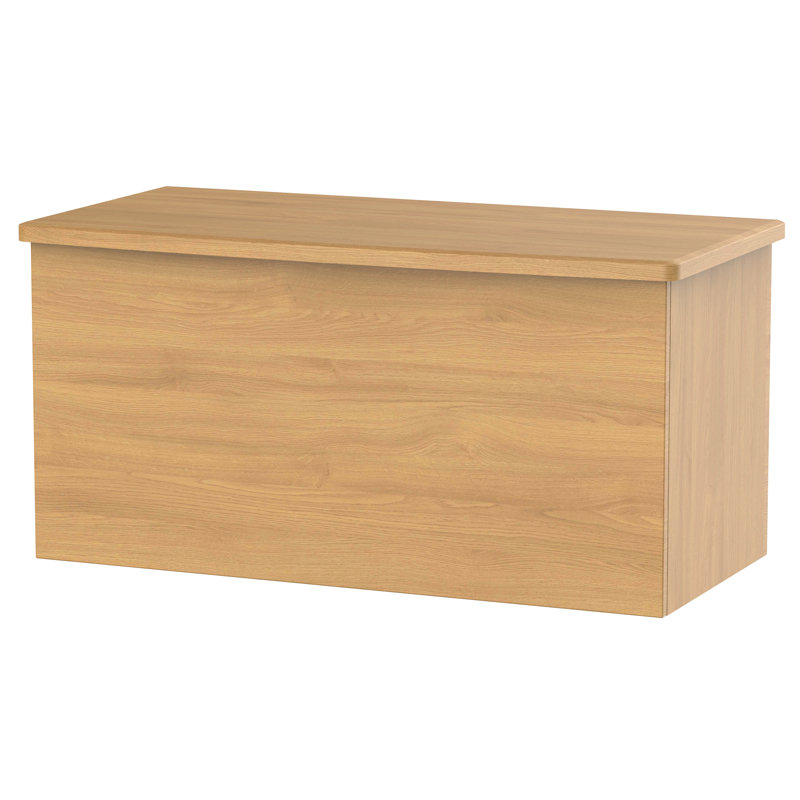Fully Assembled Lyndale Blanket Box, English Oak