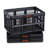 Plastic Collapsible Storage Bins, 45L, Stackable Folding Storage Crates with Handles, Holds 33 lbs Per Bin, Foldable Heavy Duty Containers, Space-Saving Baskets, for Home Organizing