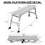 Plateforme de travail en aluminium échelle pliante portative ANSI capacité 225 lb 40 po