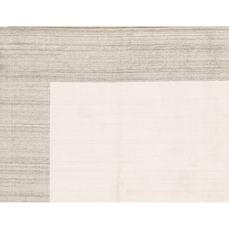 Tapis blanc de haute qualité noué à la main