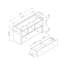 Banc de rangement pour chaussures avec tiroir