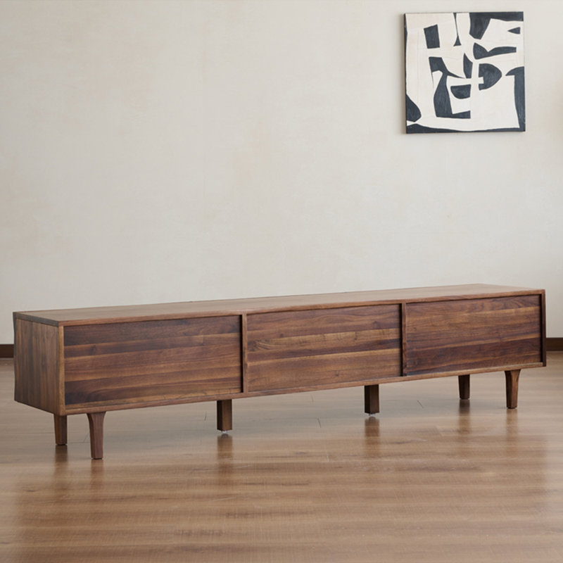 High quality black walnut TV cabinet