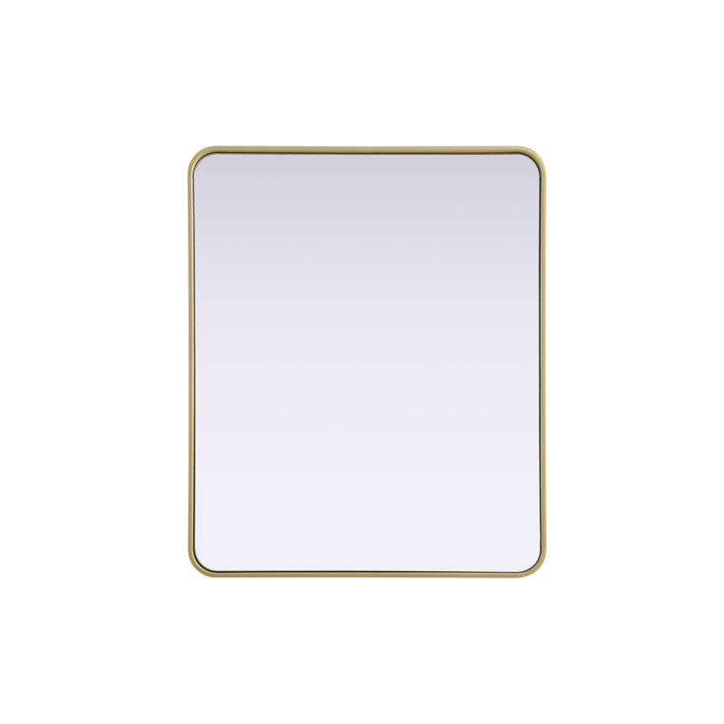 Erath Contour Metal Mirror, Brass, 36" x 30"