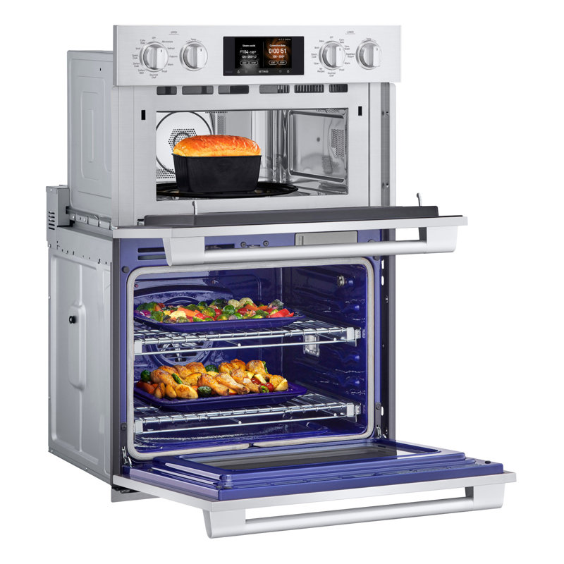 30-Inch Double Wall Oven With Steam-Combi