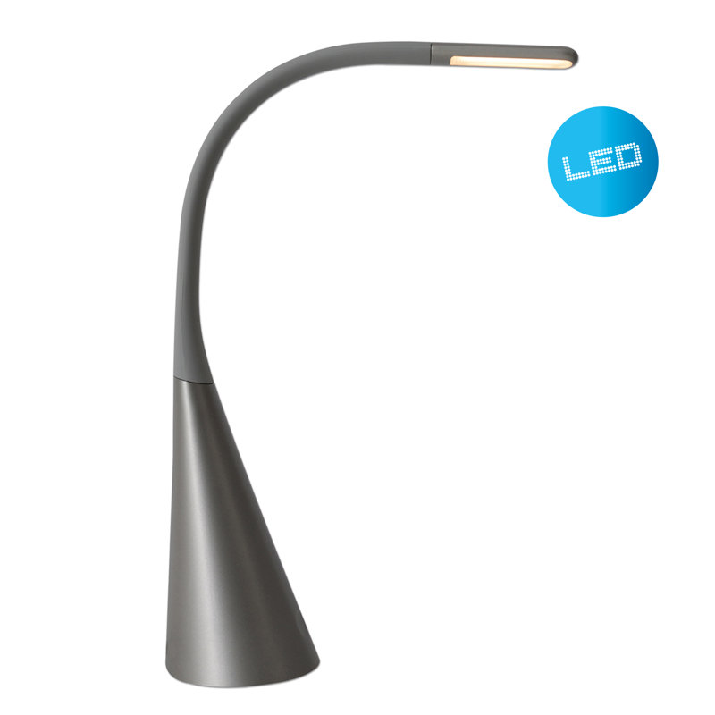 Mamba Metal Desk Lamp, Grey/Brown/Blue