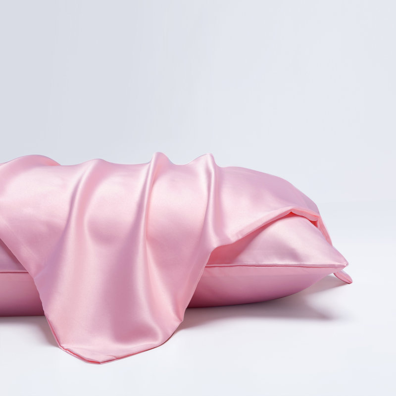  Housse de coussin en microfibre, Rose clair, Grand