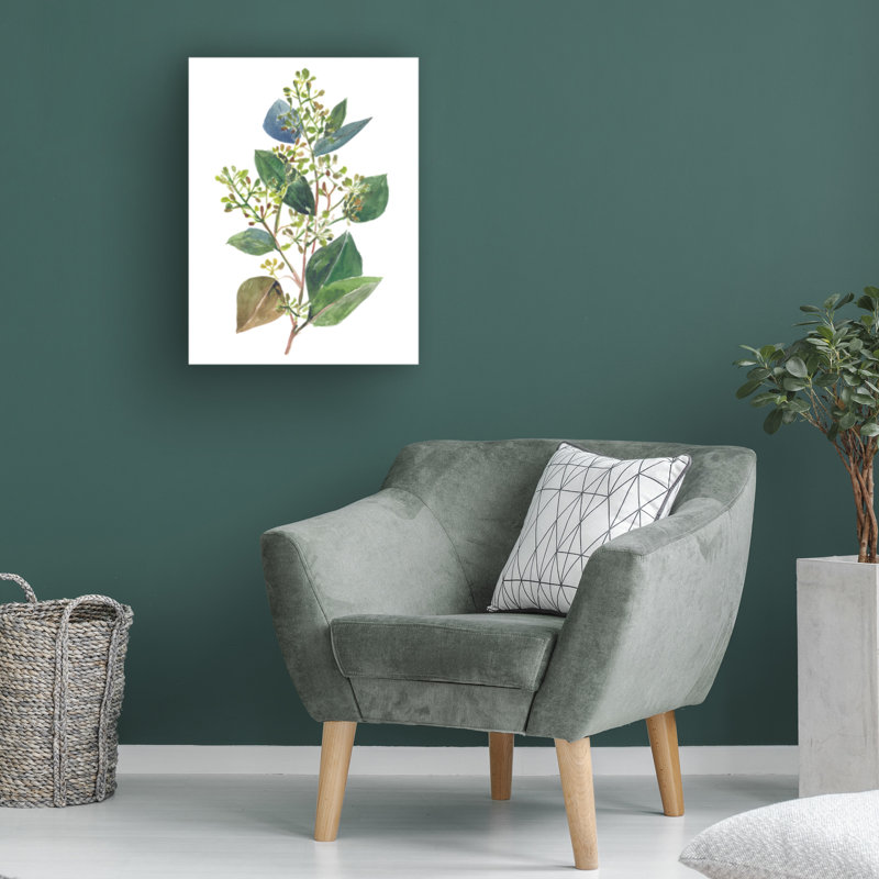 «Seeded Eucalyptus II» par Melissa Wang - impression sur toile tendue, H 19 po x l 14 po x P 2 po