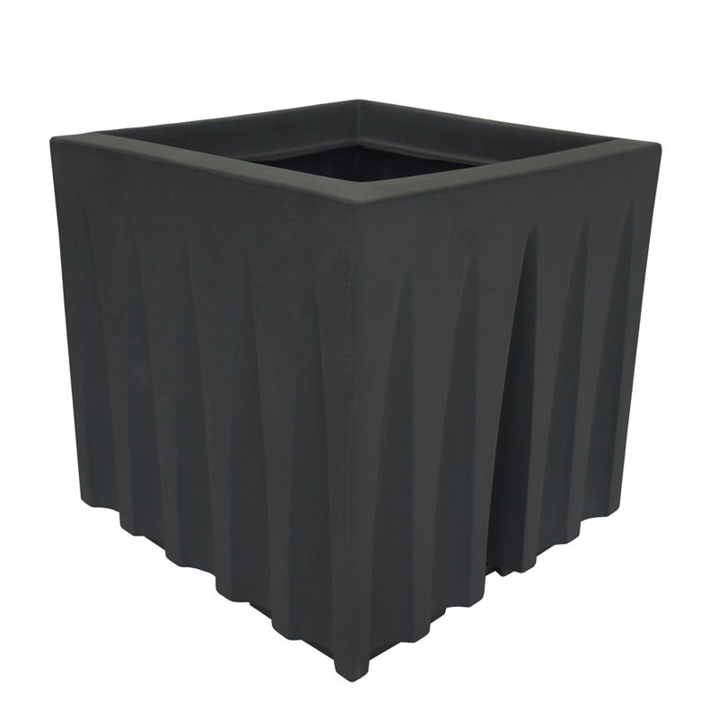 Cache-pot en résine, gris