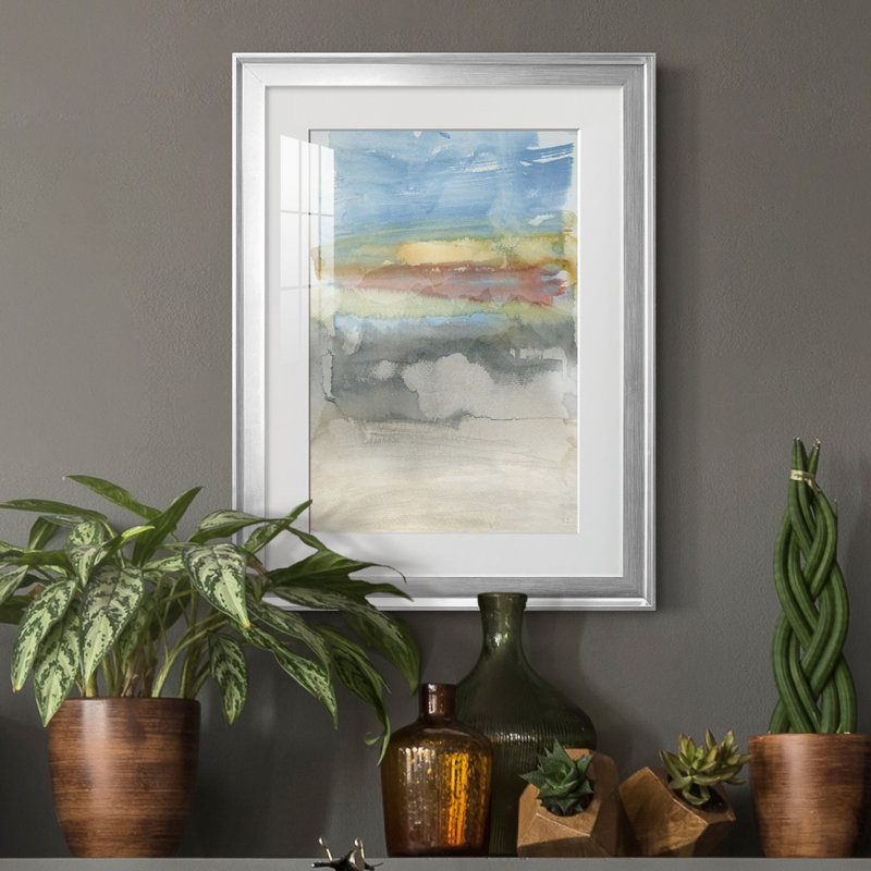 High Desert Sunset I - peinture encadrée, H 18,5 po x l 24,5 po x P 1,5 po, Argent