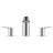 BauLoop Widespread Bathroom Faucet with Drain Assembly