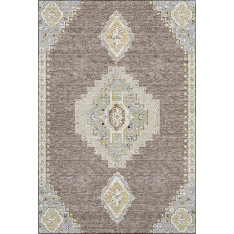 Premium Machine Washable Guada AMF1014 Oriental Rug