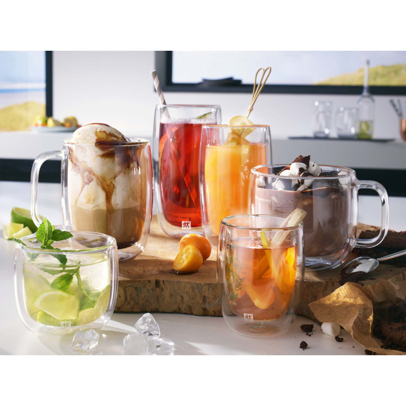 Zwilling JA Henckels Sorrento Double-Wall Glass Coffee Mug Set