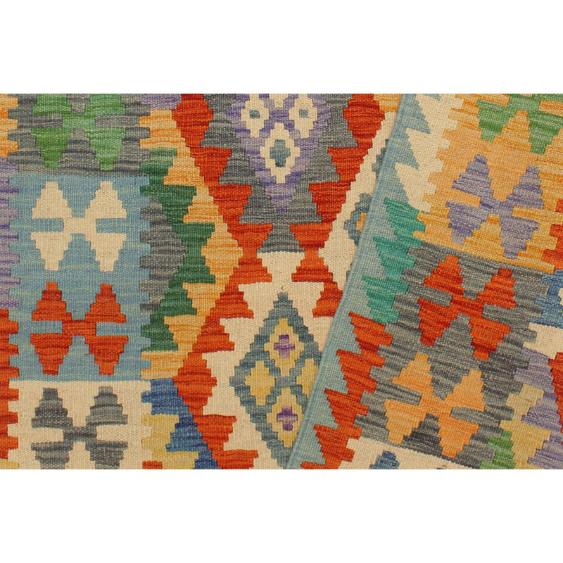 Tapis gris anthracite / brun en laine noué à la main de 5 pi 9 po x 7 pi 10 po Cedorah Southwestern