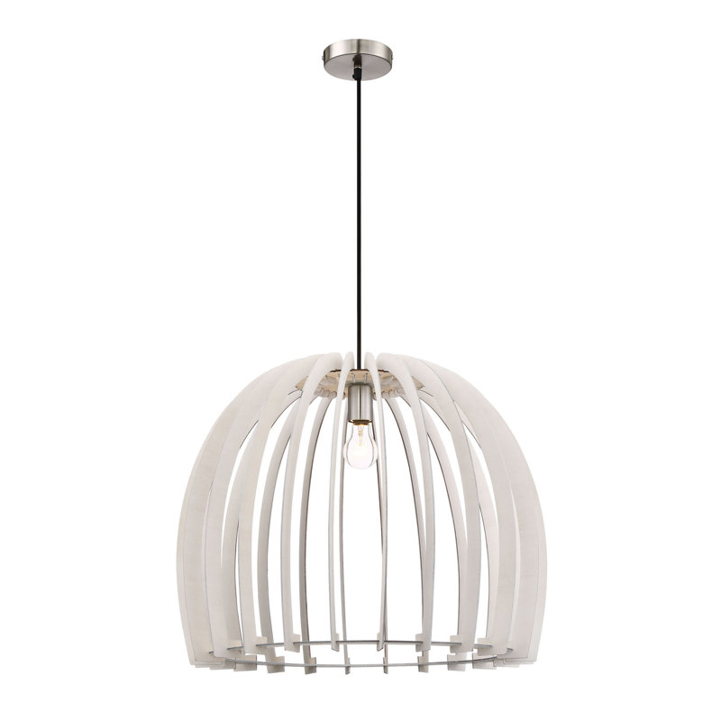 Lustre dôme simple à 1 lumière Hamby, H 24 po x l 24 po x p 24 po