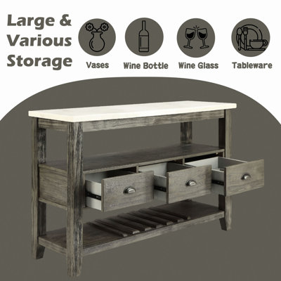 Merel Marble Top & Server