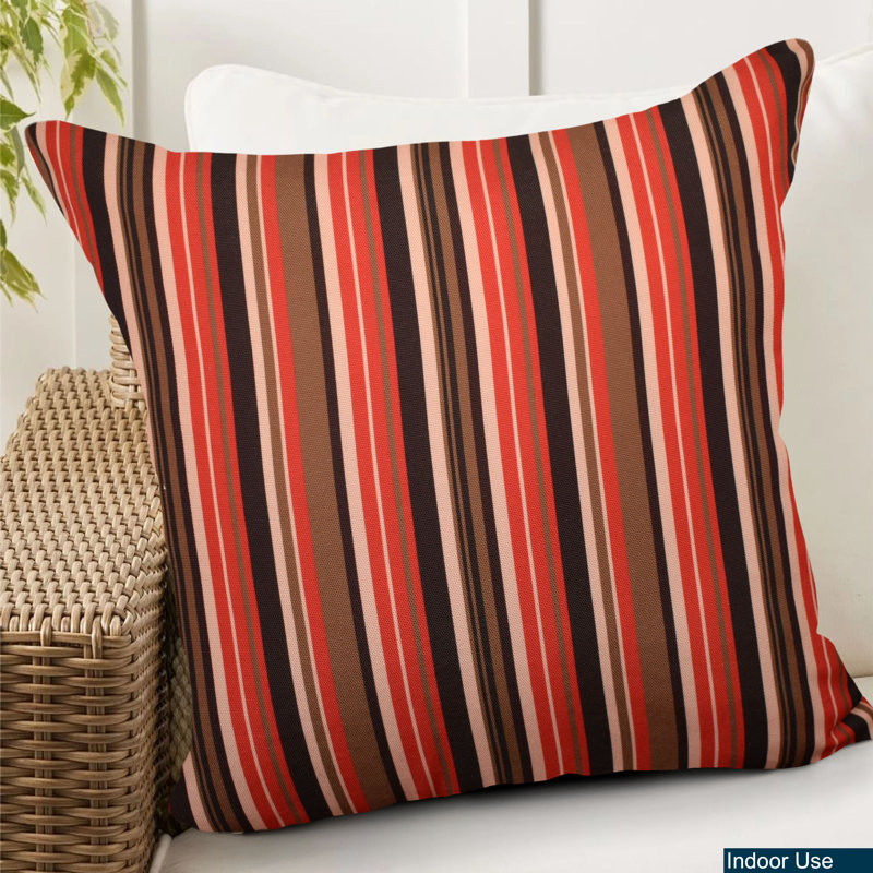 Coussin intérieur/extérieur Floral, Rouge