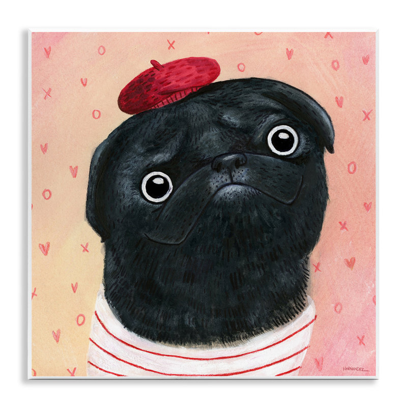 «Happy Pug In Paris» par Leeza Hernandez
