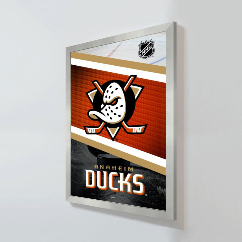 Peinture murale en acrylique d'Anaheim Ducks NHL, H 36 po x l 24 po, Inoxydable