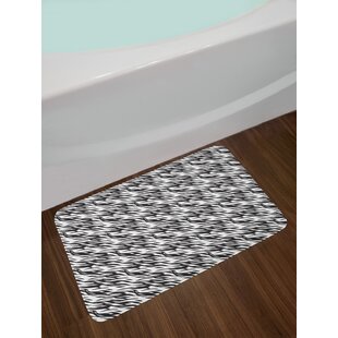 Zebra Bath Rug Kavka Designs Color: Pink