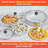 Imusa 1.5, 2.5, And 5.2 Qt 3pc Basic Caldero Set With Glass Lid