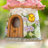 9"H Garden Resin Birdhouse with Roof,Pink-1527552626