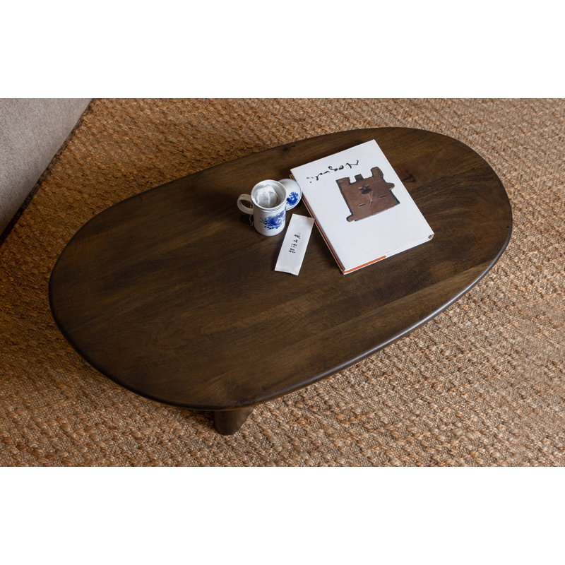 Solid Wood 3 Legs Coffee Table