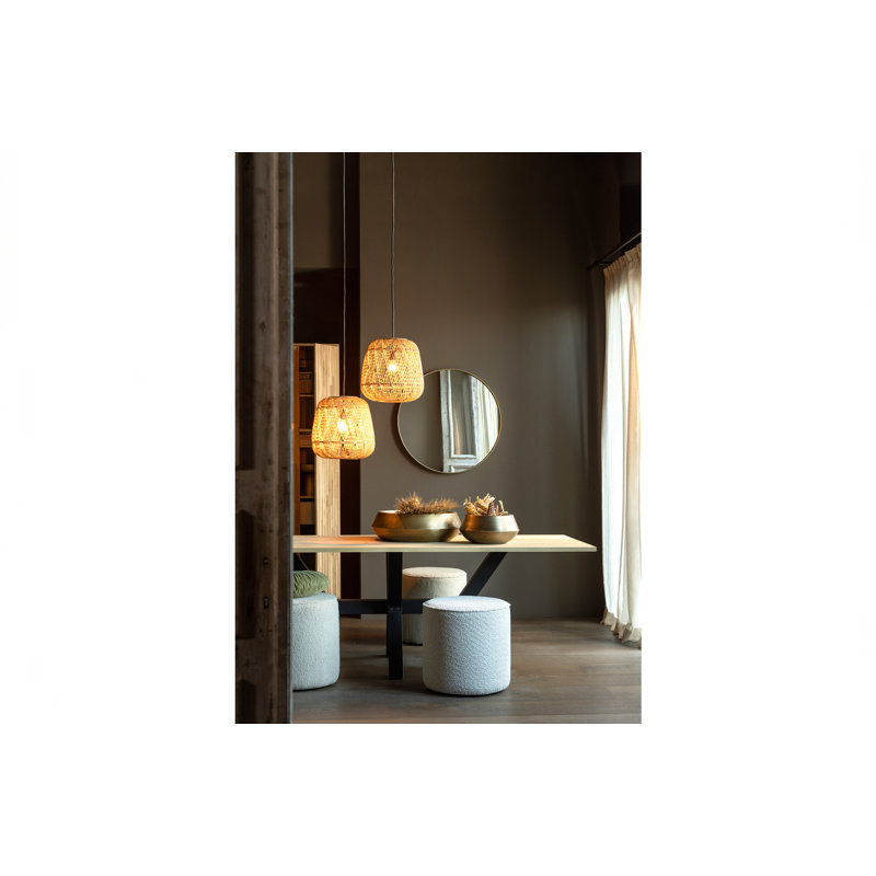 Sara 46 cm W Round Pouffe