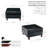 Azalya Faux Leather Storage Ottoman with Rubberwood Legs-307306783