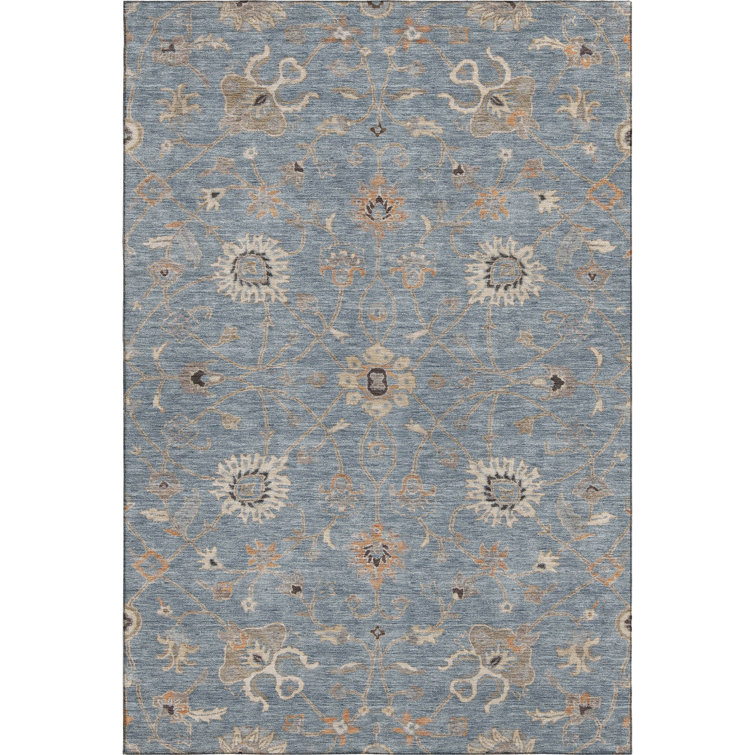 Premium Machine Washable Ducote AMF1137 Global Rug