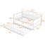 Lit de jour simple avec couchette Efthim-1546659149