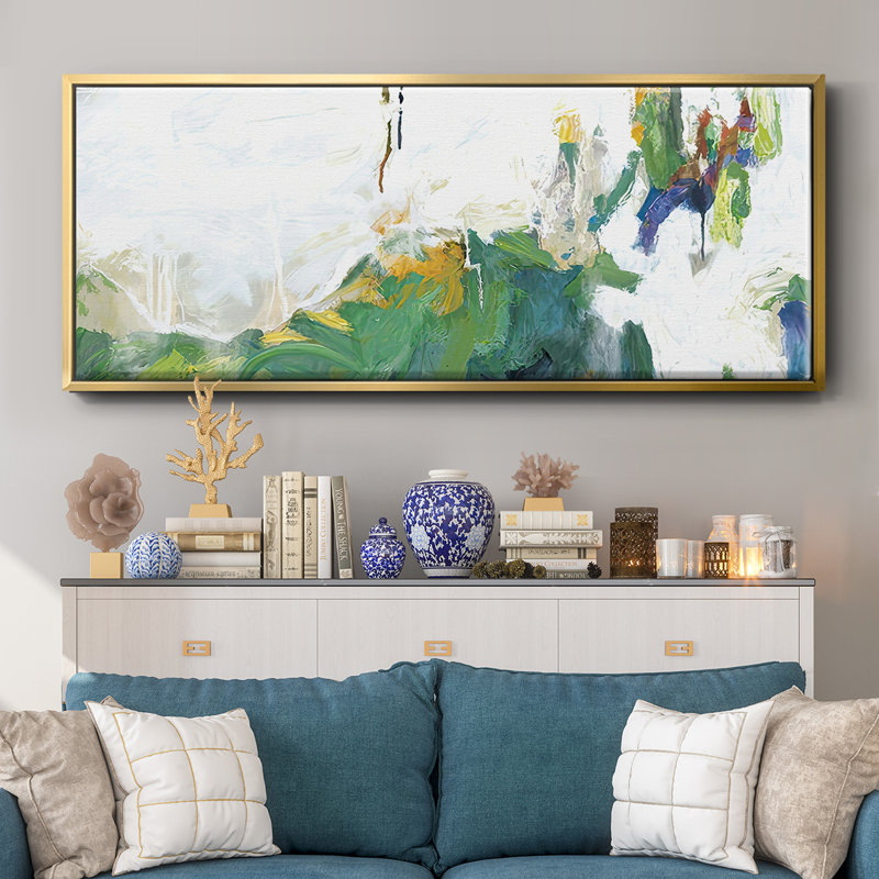 Hints of Spring - Toile encadrée, H 20 po x l 50 po