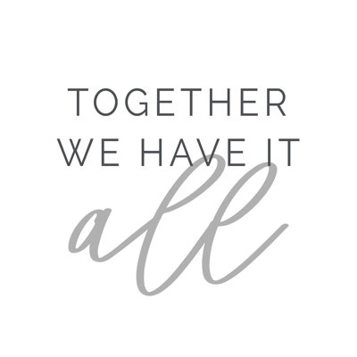 Together We Have It All - Wrapped Canvas Print