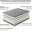 Japanese Floor Mattress, Foldable Futon Sleeping Pad, Roll Up Floor Bed for Camping and Home Use, Grey