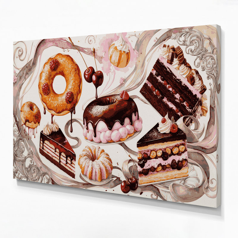 Art mural sur toile Desserts, H 11 po x l 14 po