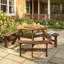 Solid Wood Patio Dining Set Table,-1114282961-1114282966