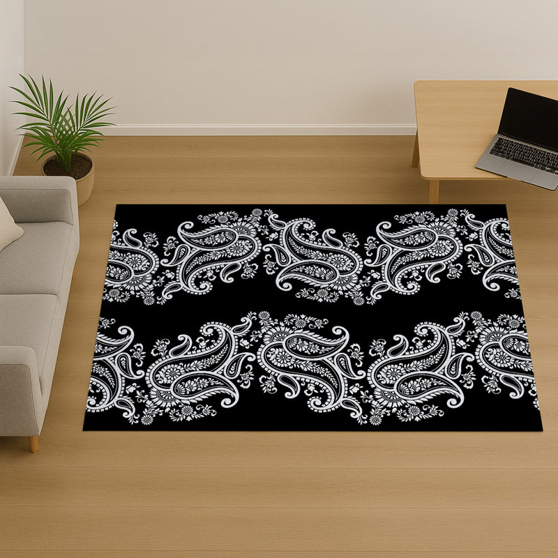 Paisley Area Rug, Rectangle 140 x 200 cm