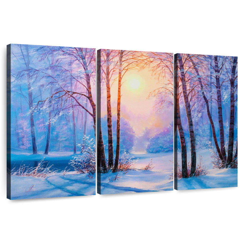 Forêt de neige d'Alvord, H 36 po x l 57 po