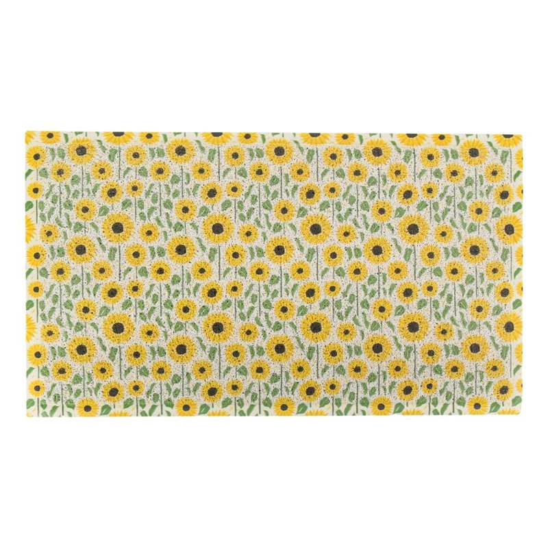 Non-Slip Floral Doormat, 24" x 36"