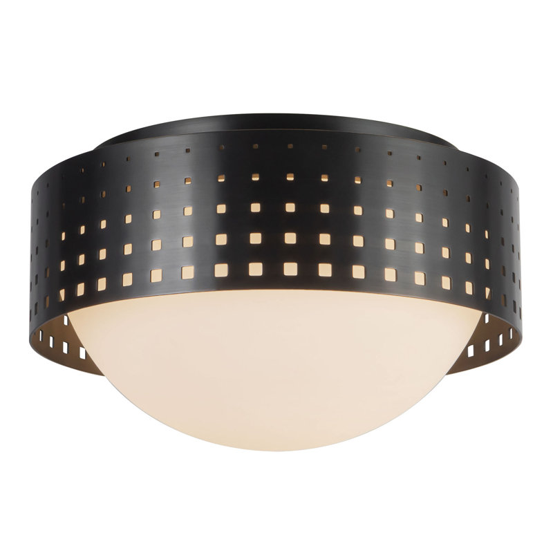 Astoria 10-in Black Flush Mount, Oil Rubbed Bronze
