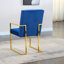 Ensemble de 1 chaise de salle à manger avec accoudoirs Modern Velvet-1899102064-1899102062