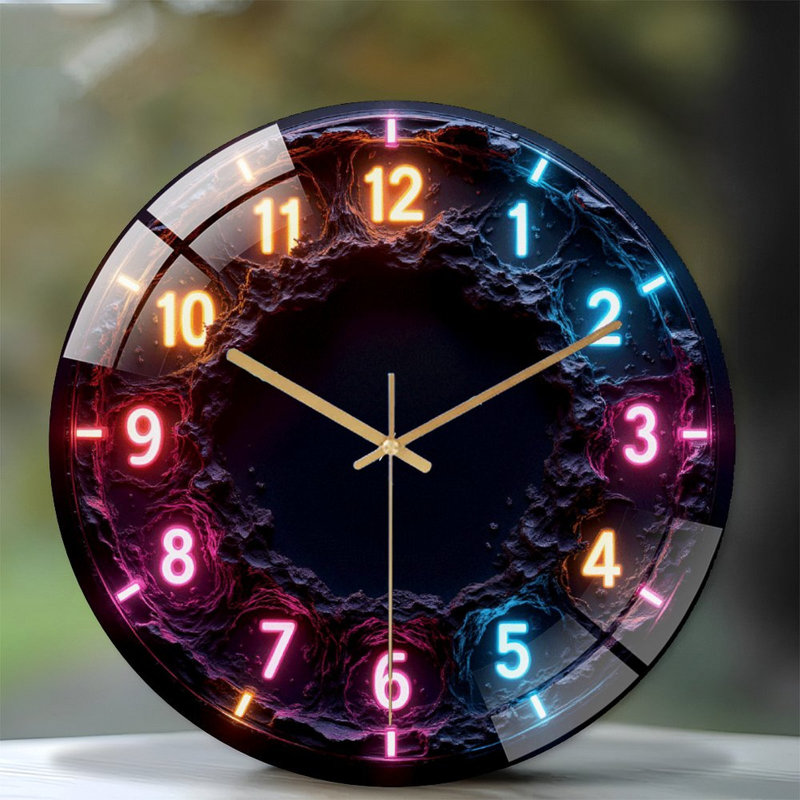 Horloge murale Neon