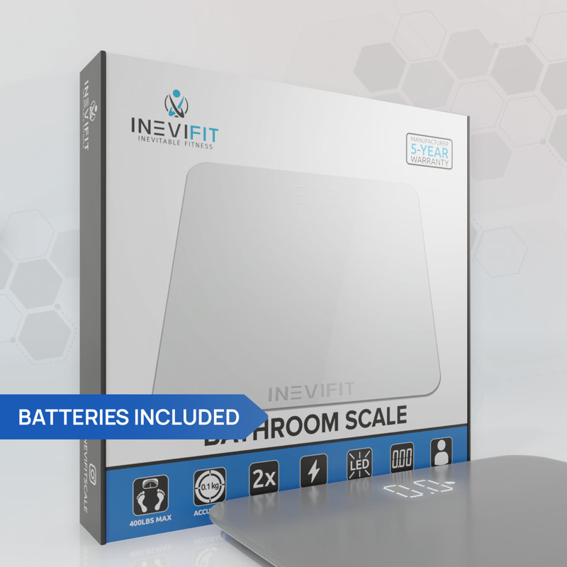 INEVIFIT Digital Bathroom Scale, Gray